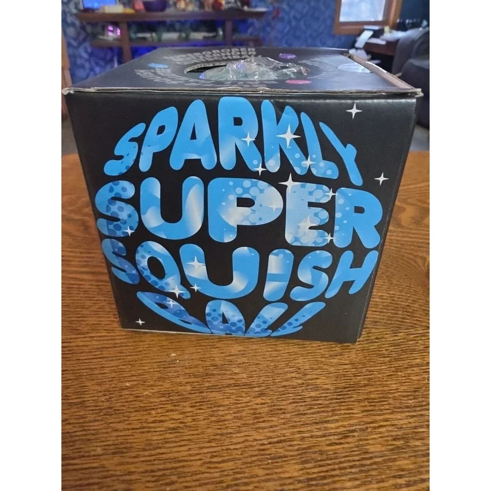Scrunchems Sparkly Super‎ Squish Ball Blue One for Fun